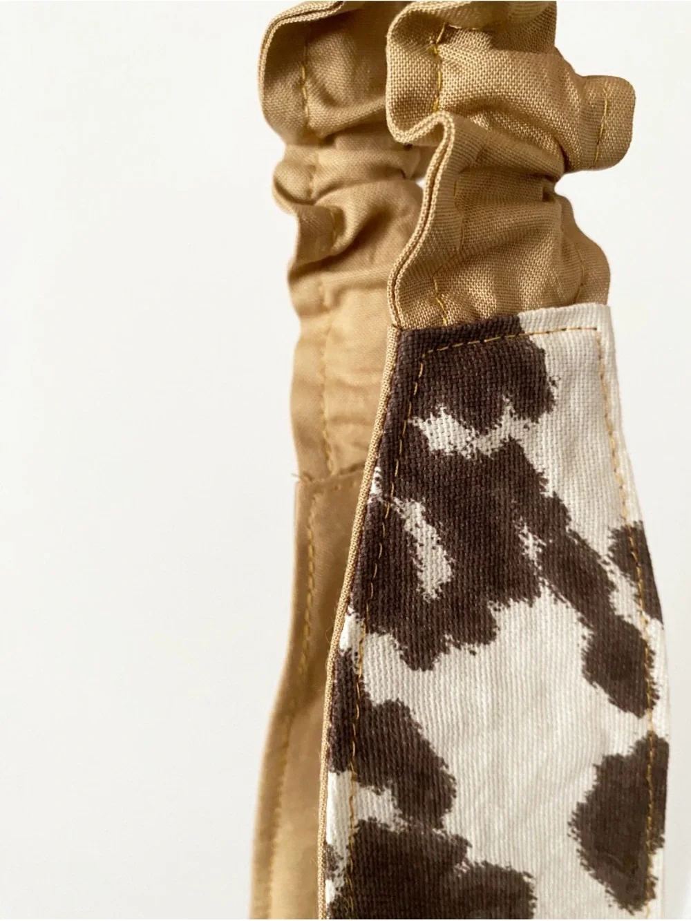 Buy 1 Get 1 mystery free  until 8/1  Neutral Cowhide Print Scrunchie Headband -